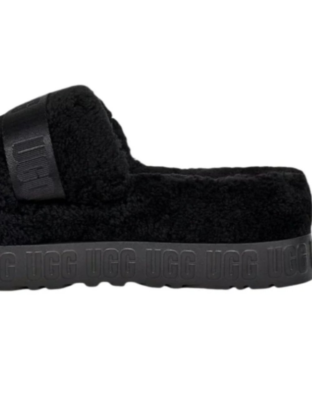 UGG Fluffita Slide Slippers Black Size 7 STYLE: 1113475-BLK - Picture 15 of 15